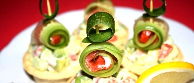 Закуска Новогодние матрешки