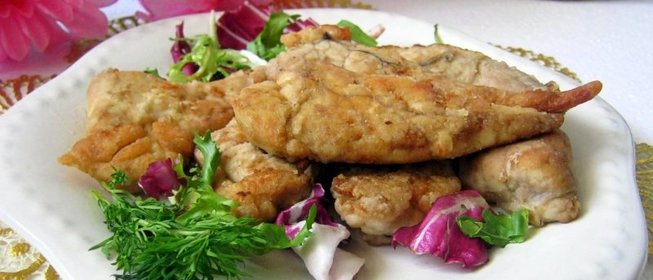 Жареная икра камбалы