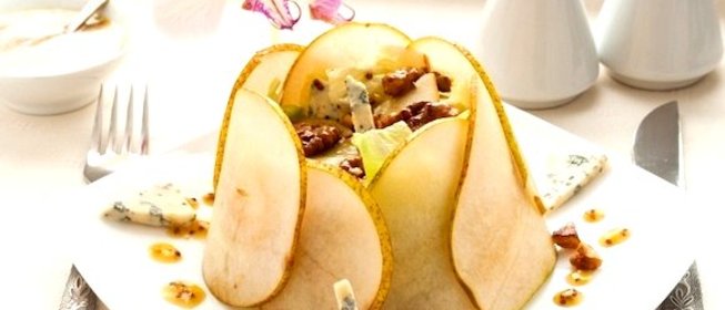 Груша с голубым сыром