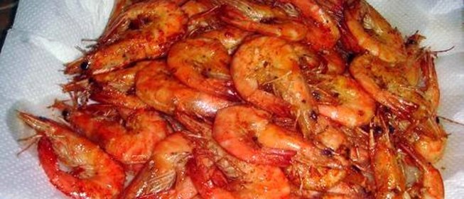 Хрустящие креветки с чесноком