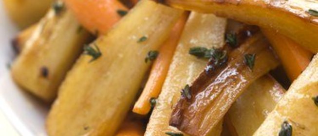 Жареный пастернак с петрушкой