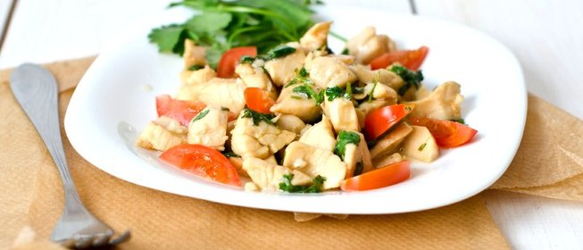 Севиче из гребешков с овощами