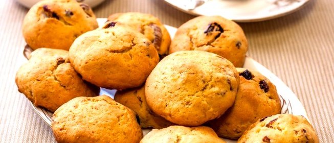 Печенье с сушеным инжиром и вяленой клюквой