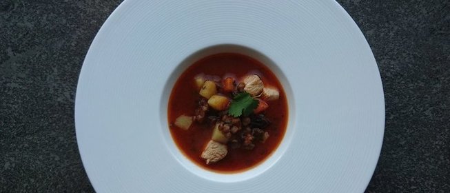 Черри, тушенные в сметане