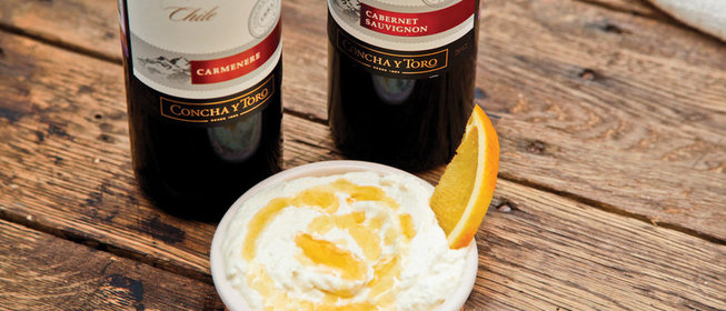 Винная закуска из рикотты