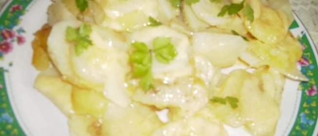 Картофель, запеченный в сыре