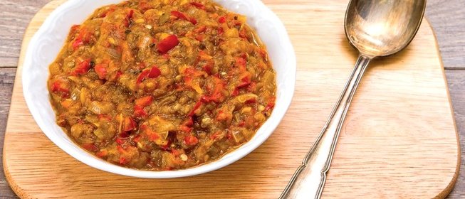 Икра из баклажанов с майораном