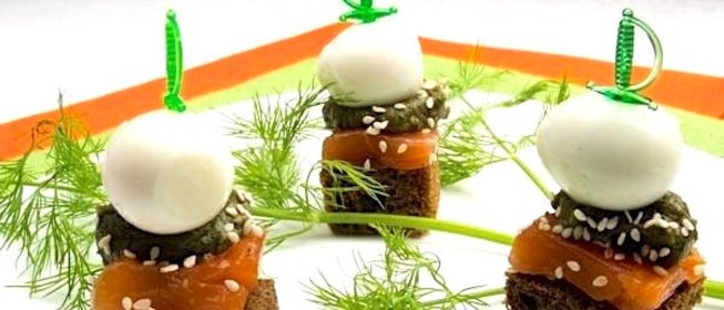 Канапе с дыней