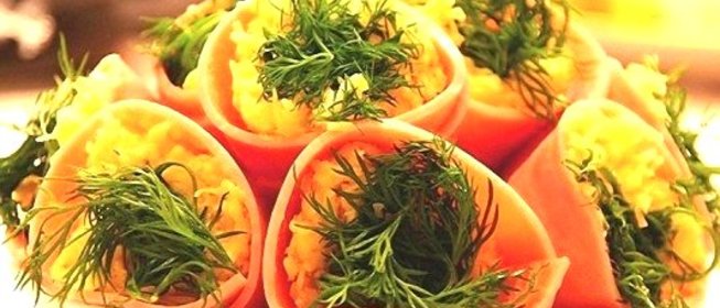 Новогодняя закуска Колокольчики