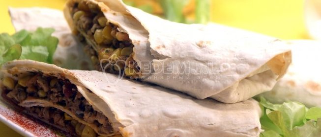 Лаваш с фаршем