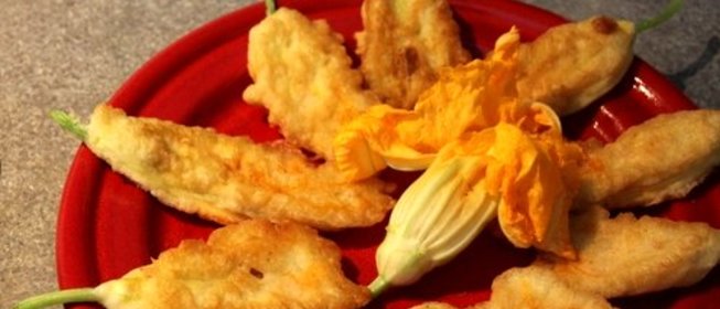 Цветы тыквы в кляре