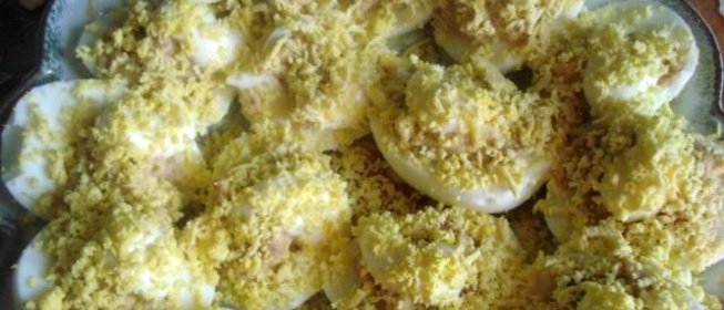 Тунец в яйцах