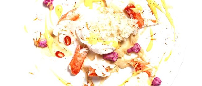 Краб с цветной капустой