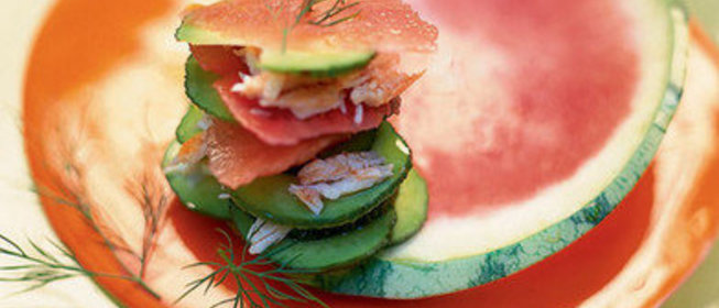 Арбуз с крабами