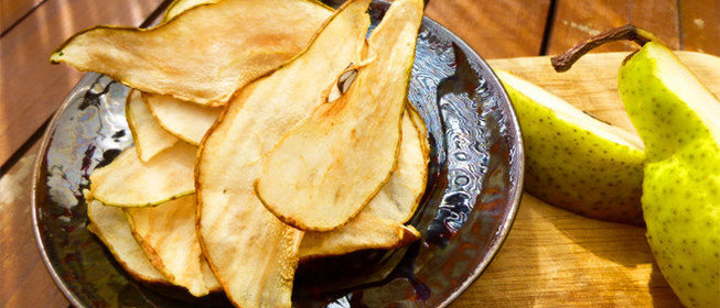 Грушевые чипсы