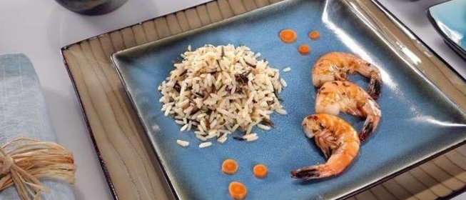 Королевские креветки в медовом соусе