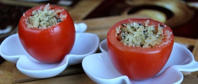 Помидоры в духовке с сыром