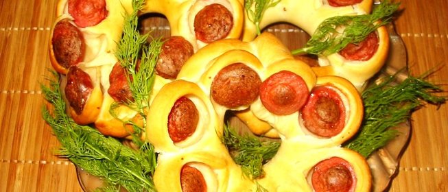 Сосиски на тесте