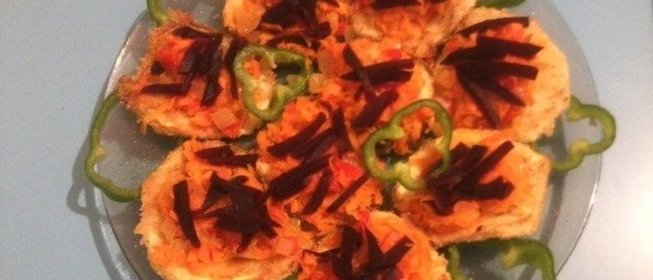 Быстрая закуска из кабачков