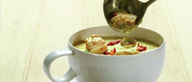 Сливочный суп из морского черта