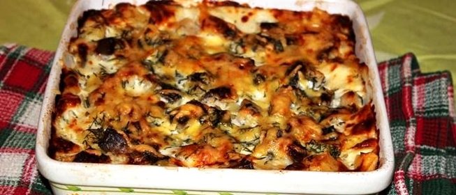 Запеканка из сельди и картофеля