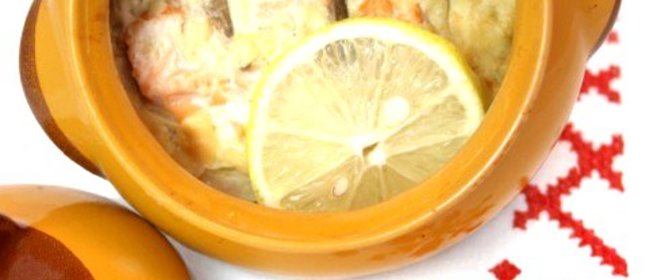 Горячая закуска с лососем