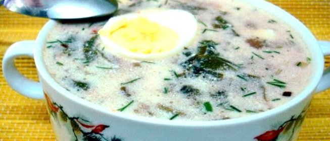 Борщ щавлёвый с томатом