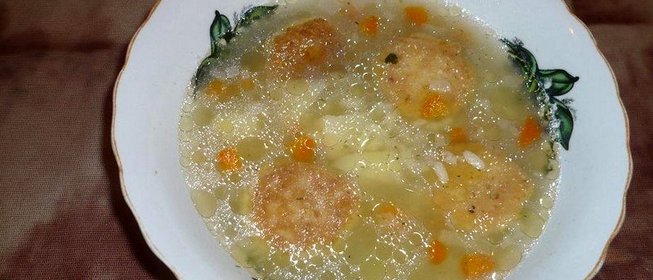 Вегетарианский суп с фрикадельками