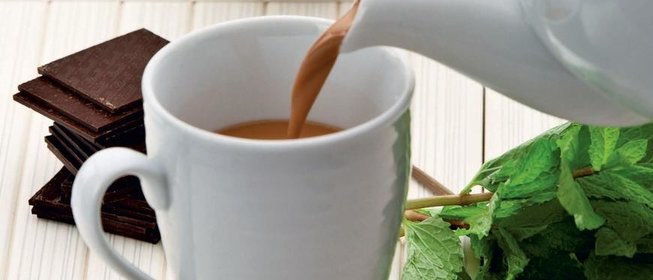 Мятный шоколадный чай