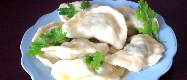 Вареники с капустой и грибами