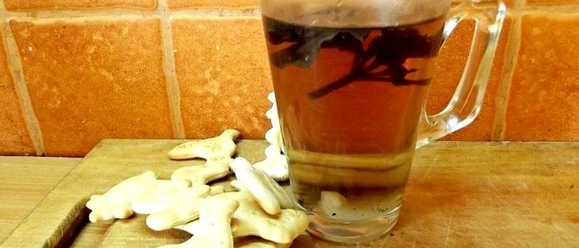 Черный чай с базиликом