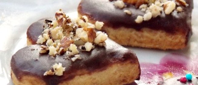 Печенье в форме сердечек