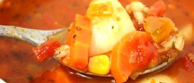 Овощной суп с перловкой