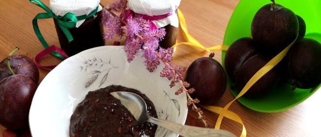 Сливовое варенье с какао