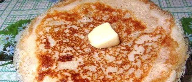 Блины ажурные на молоке