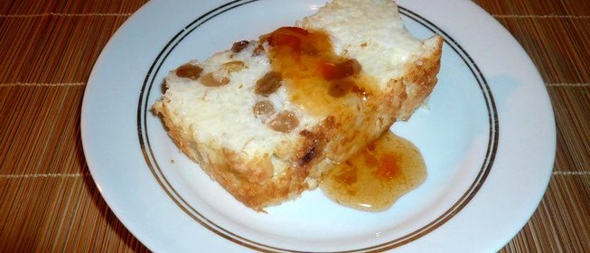Рисовая запеканка с изюмом
