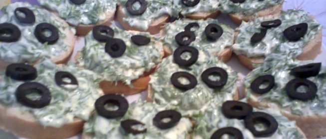 Бутерброды с зеленью