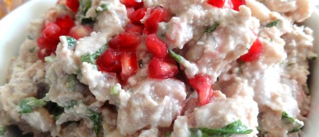 Фасоль в ореховом соусе бажа