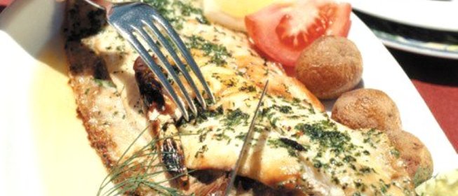 Филе морского языка в виски