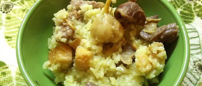 Плов с айвой