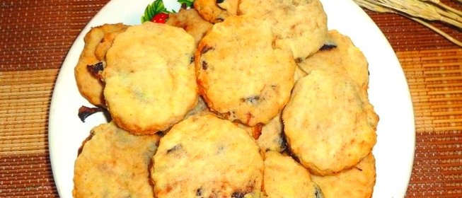 Постное печенье с черносливом