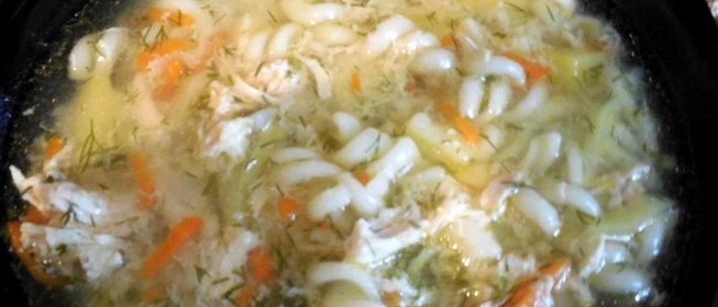 Густой куриный суп
