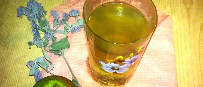 Компот из груш и мяты