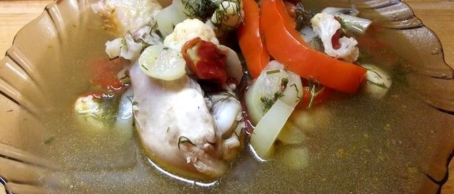 Куриный суп с грибами