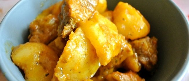 Свинина с картошкой в пакете в духовке