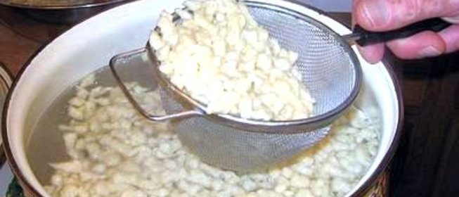 Венгерские клецки нокедли