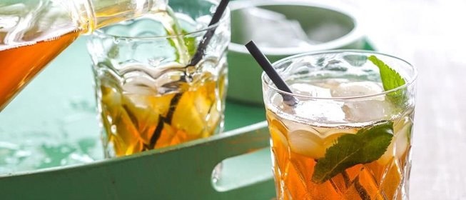 Холодный чай с мятой