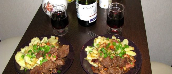 Мягкая говядина на сковороде