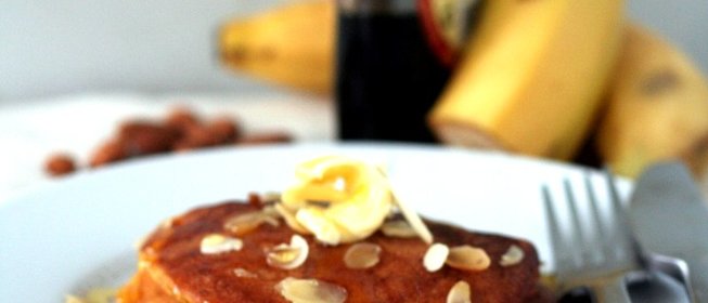 Блинчики с тыквой и бананом