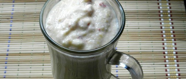 Смузи с грушей и персиком